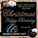 Sparkle Word Text by Boop Designs