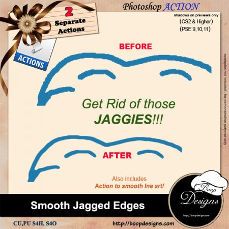 Smooth Jagged edges by Boop Designs