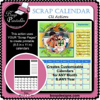 Printable Scrap Calendar by Boop Designs