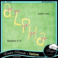 Easter Parade Alpha - Yellow by Boop Designs Easter Parade Alpha - Yellow by Boop Designs