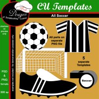 Soccer - CU Templates by Boop Designs