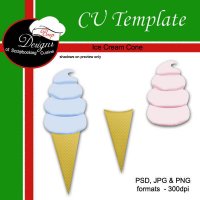 Ice Cream Cone - CU Templateby Boop Designs Ice Cream Cone - CU Templateby Boop Designs