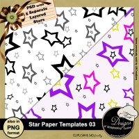 Star Paper Template 03 by Boop Designs