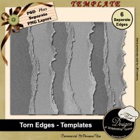 Torn Edges TEMPLATES by Boop Designs