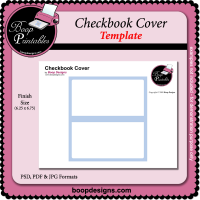 Checkbook Cover TEMPLATE by Boop Designs Checkbook Cover TEMPLATE by Boop Designs
