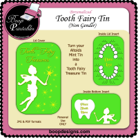 Tooth Fairy Tin Non Gender by Boop Designs
