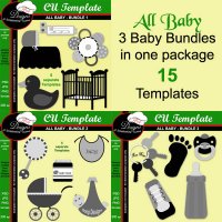 All Baby ULTIMATE - CU Templates by Boop Designs
