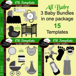 All Baby ULTIMATE - CU Templates by Boop Designs
