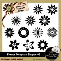 Flower Shapes Templates 03 by Boop Designs Flower Shapes Templates 03 by Boop Designs